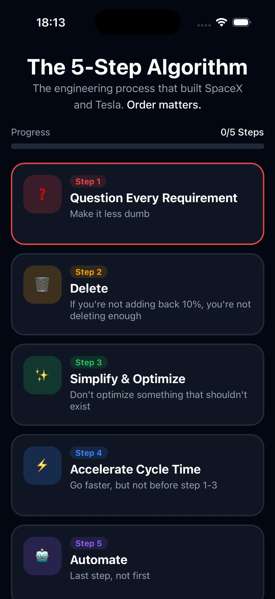 Outthink App Screenshot